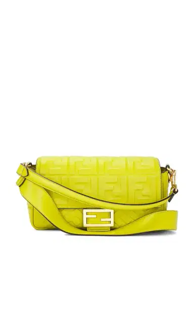 Fendi Embossed FF Baguette Shoulder Bag | Thumbnail 1 Fendi Embossed FF Baguette Shoulder Bag | Thumbnail 1