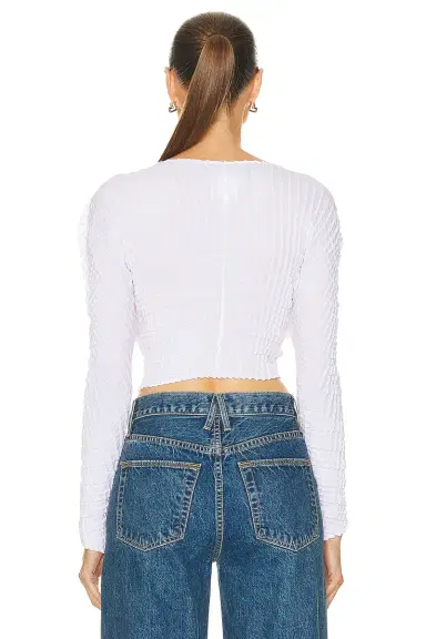 Sid Neigum Cropped Knife X Box Pleated Cardigan | Thumbnail 5 Sid Neigum Cropped Knife X Box Pleated Cardigan | Thumbnail 5