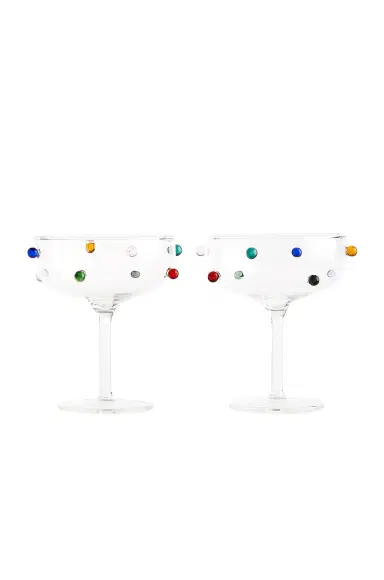 Maison Balzac Pomponette Coupes Set of 2 | Thumbnail 1 Maison Balzac Pomponette Coupes Set of 2 | Thumbnail 1