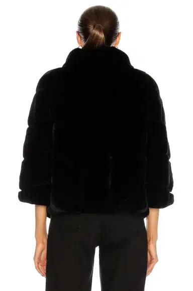 Yves Salomon Rex Rabbit Band Jacket | Thumbnail 4 Yves Salomon Rex Rabbit Band Jacket | Thumbnail 4