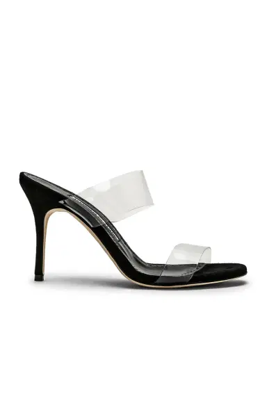 Manolo Blahnik PVC Scolto 90 Sandal | Thumbnail 1 Manolo Blahnik PVC Scolto 90 Sandal | Thumbnail 1