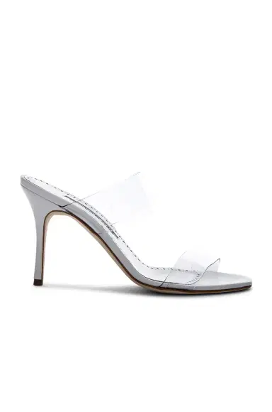 Manolo Blahnik PVC Scolto Sandals | Thumbnail 1 Manolo Blahnik PVC Scolto Sandals | Thumbnail 1