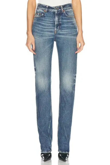 Saint Laurent 90s Slim Leg Jeans | Thumbnail 1 Saint Laurent 90s Slim Leg Jeans | Thumbnail 1