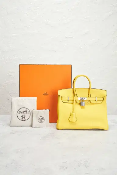 HERMÈS Taurillon Clemence Birkin 25 Handbag | Thumbnail 12 HERMÈS Taurillon Clemence Birkin 25 Handbag | Thumbnail 12