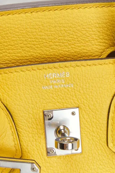 HERMÈS Taurillon Clemence Birkin 25 Handbag | Thumbnail 8 HERMÈS Taurillon Clemence Birkin 25 Handbag | Thumbnail 8