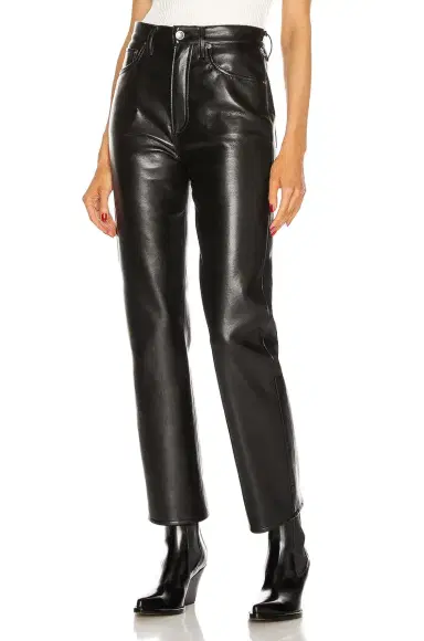AGOLDE Faux Leather Fitted 90's | Thumbnail 3 AGOLDE Faux Leather Fitted 90's | Thumbnail 3