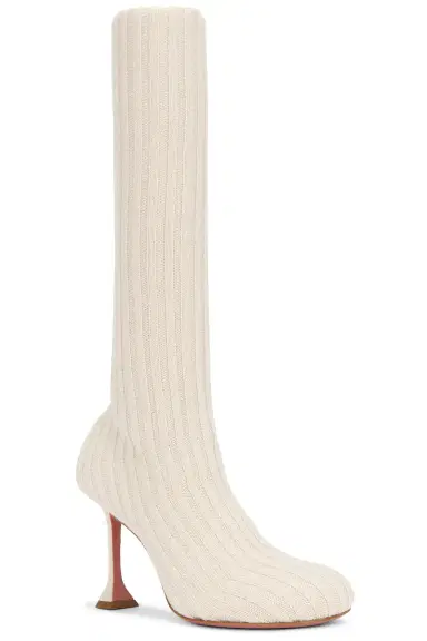AMINA MUADDI Veneda Stretch 95 Fuzzy Knit Boot | Thumbnail 2 AMINA MUADDI Veneda Stretch 95 Fuzzy Knit Boot | Thumbnail 2