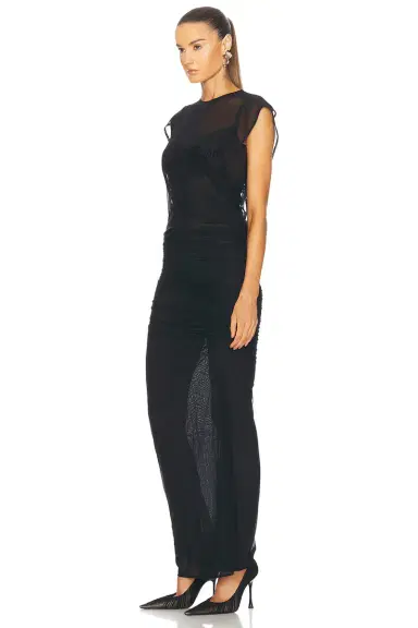 Jean Paul Gaultier Velvet Flock Long Dress | Thumbnail 3 Jean Paul Gaultier Velvet Flock Long Dress | Thumbnail 3
