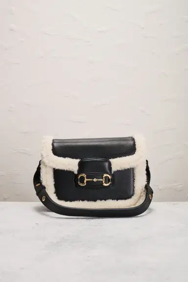 Gucci Shearling Horsebit 1955 Shoulder Bag | Thumbnail 4 Gucci Shearling Horsebit 1955 Shoulder Bag | Thumbnail 4