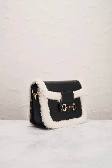 Gucci Shearling Horsebit 1955 Shoulder Bag | Thumbnail 6 Gucci Shearling Horsebit 1955 Shoulder Bag | Thumbnail 6