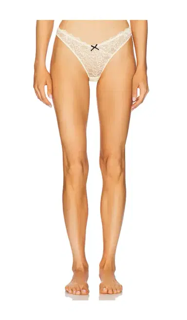 Fleur du Mal Bianca Lace Thong | Thumbnail 1 Fleur du Mal Bianca Lace Thong | Thumbnail 1
