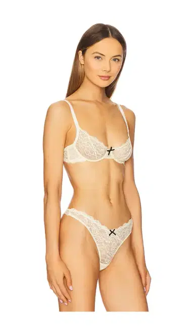 Fleur du Mal Bianca Lace Balconette | Thumbnail 2 Fleur du Mal Bianca Lace Balconette | Thumbnail 2