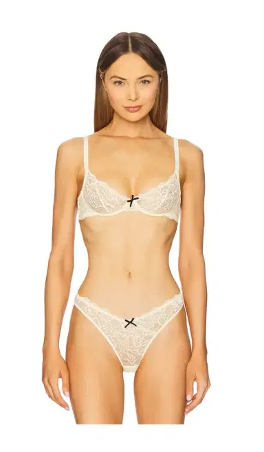 Fleur du Mal Bianca Lace Balconette | Thumbnail 1 Fleur du Mal Bianca Lace Balconette | Thumbnail 1