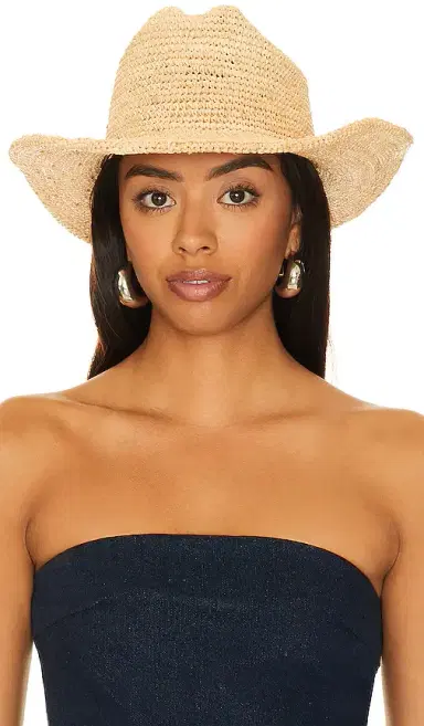 Lack of color Raffia Cowboy Hat | Thumbnail 1 Lack of color Raffia Cowboy Hat | Thumbnail 1
