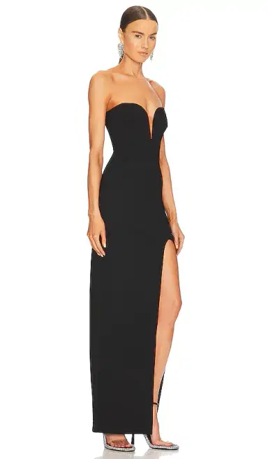 NICHOLAS Tena Deep V Sweetheart Strapless Gown | Thumbnail 2 NICHOLAS Tena Deep V Sweetheart Strapless Gown | Thumbnail 2