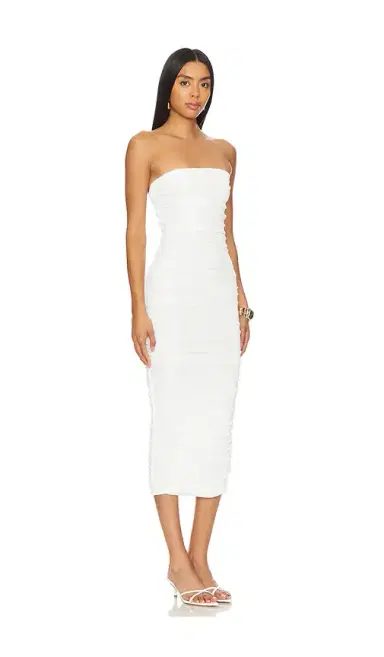 SEROYA Martha Strapless Midi Dress | Thumbnail 2 SEROYA Martha Strapless Midi Dress | Thumbnail 2
