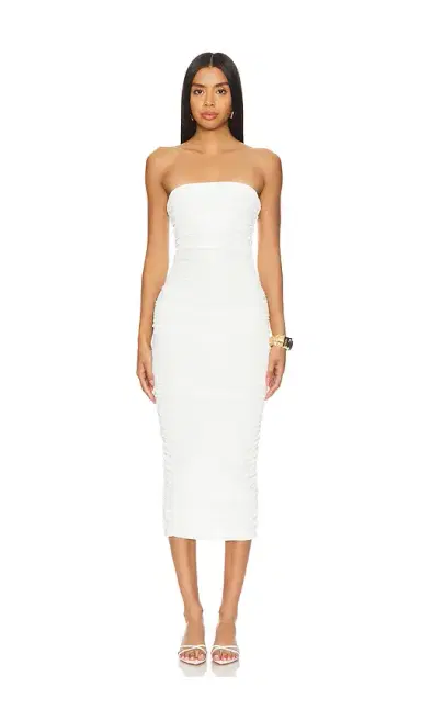 SEROYA Martha Strapless Midi Dress | Thumbnail 1 SEROYA Martha Strapless Midi Dress | Thumbnail 1