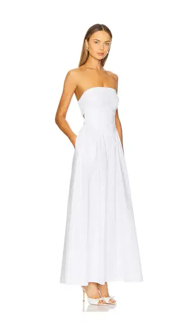 susana monaco Poplin Drop Waist Maxi Dress | Thumbnail 2 susana monaco Poplin Drop Waist Maxi Dress | Thumbnail 2