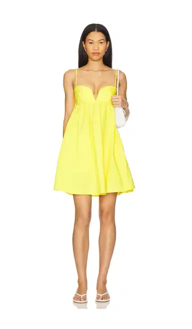 Susana Monaco Poplin Lace Up Back V Wire Dress | Thumbnail 1 Susana Monaco Poplin Lace Up Back V Wire Dress | Thumbnail 1