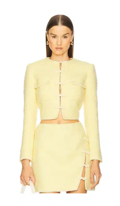 SAU LEE Abbie Tweed Jacket | Thumbnail 1 SAU LEE Abbie Tweed Jacket | Thumbnail 1
