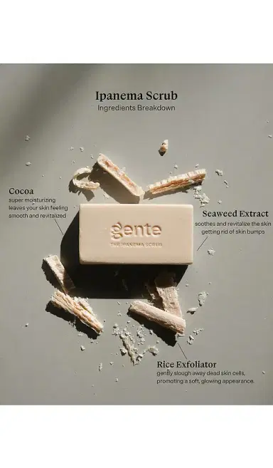 Gente Beauty The Ipanema Scrub Exfoliating Bar Soap | Thumbnail 2 Gente Beauty The Ipanema Scrub Exfoliating Bar Soap | Thumbnail 2