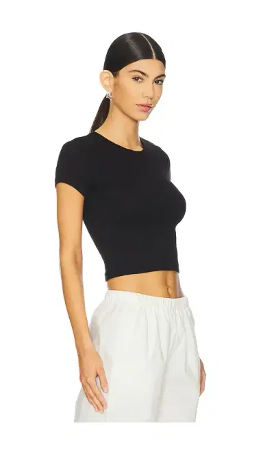 ENZA COSTA Supima Baby Cropped Tee | Thumbnail 2 ENZA COSTA Supima Baby Cropped Tee | Thumbnail 2
