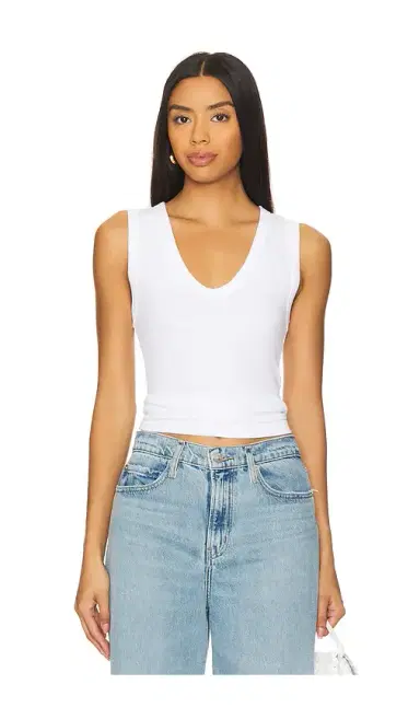 ENZA COSTA Textured Rib Sleeveless U | Thumbnail 1 ENZA COSTA Textured Rib Sleeveless U | Thumbnail 1