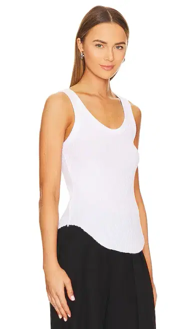 Enza Costa Pointelle Baseball Tank | Thumbnail 2 Enza Costa Pointelle Baseball Tank | Thumbnail 2
