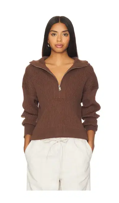 Varley Janie Half Zip Knit Sweater | Thumbnail 1 Varley Janie Half Zip Knit Sweater | Thumbnail 1