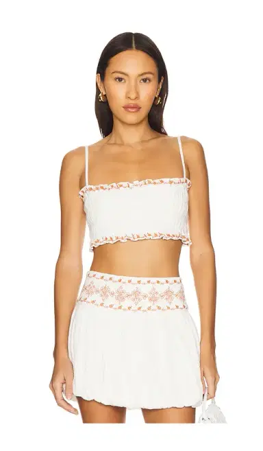 ROCOCO SAND Smocking Bandeau Top | Thumbnail 1 ROCOCO SAND Smocking Bandeau Top | Thumbnail 1