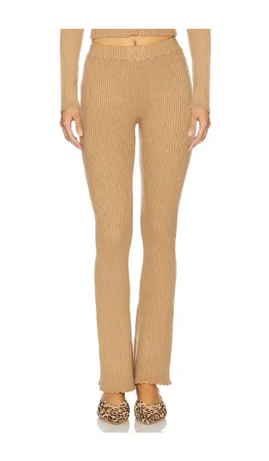 Frankies Bikinis X Bella Hadid Texas Ribbed Knit Pant | Thumbnail 1 Frankies Bikinis X Bella Hadid Texas Ribbed Knit Pant | Thumbnail 1
