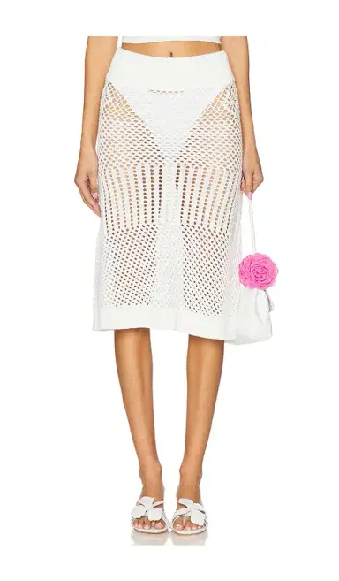 Frankies Bikinis Orchard Crochet Midi Skirt | Thumbnail 1 Frankies Bikinis Orchard Crochet Midi Skirt | Thumbnail 1