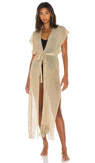 Luli Fama Golden Queen Long Caftan | Thumbnail 2 Luli Fama Golden Queen Long Caftan | Thumbnail 2