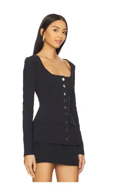 WeWoreWhat Boatneck Peplum Blazer | Thumbnail 2 WeWoreWhat Boatneck Peplum Blazer | Thumbnail 2