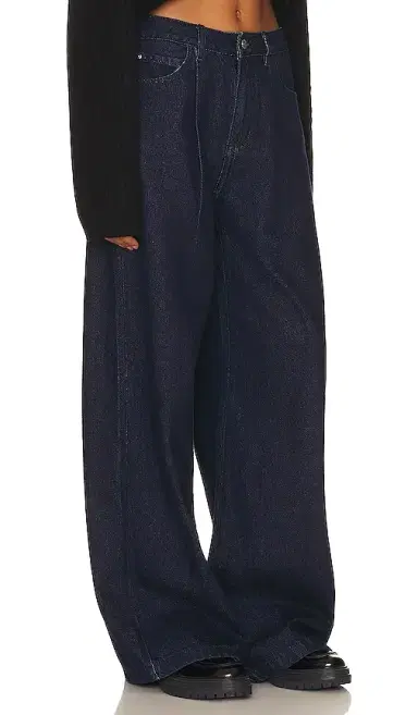 WeWoreWhat High Rise Pleated Wide Leg Jeans | Thumbnail 2 WeWoreWhat High Rise Pleated Wide Leg Jeans | Thumbnail 2