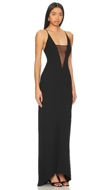 The Sei Plunge Gown With Mesh | Thumbnail 2 The Sei Plunge Gown With Mesh | Thumbnail 2