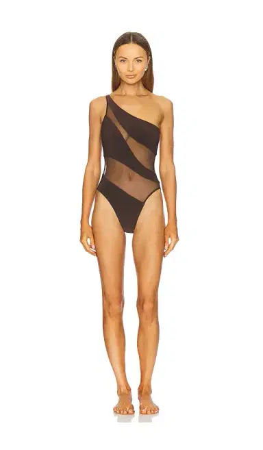 Norma Kamali Snake Mesh Mio One Piece | Thumbnail 1 Norma Kamali Snake Mesh Mio One Piece | Thumbnail 1