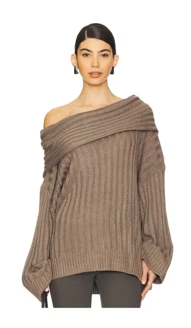 WeWoreWhat Oversized Off Shoulder Sweater | Thumbnail 1 WeWoreWhat Oversized Off Shoulder Sweater | Thumbnail 1
