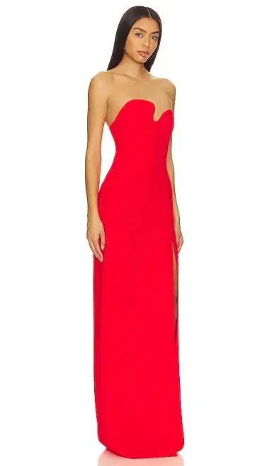 Amanda Uprichard X REVOLVE Strapless Puzzle Gown | Thumbnail 2 Amanda Uprichard X REVOLVE Strapless Puzzle Gown | Thumbnail 2