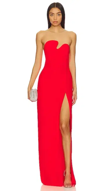 Amanda Uprichard X REVOLVE Strapless Puzzle Gown | Thumbnail 1 Amanda Uprichard X REVOLVE Strapless Puzzle Gown | Thumbnail 1