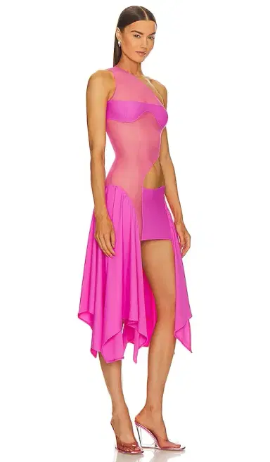 Sketch-Y X Revolve Tricot Mesh Dress | Thumbnail 2 Sketch-Y X Revolve Tricot Mesh Dress | Thumbnail 2