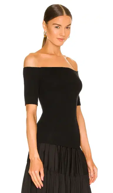 Enza Costa Half Sleeve Off-Shoulder Top | Thumbnail 2 Enza Costa Half Sleeve Off-Shoulder Top | Thumbnail 2