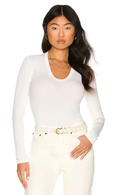 ENZA COSTA Rib Fitted Long Sleeve | Thumbnail 1 ENZA COSTA Rib Fitted Long Sleeve | Thumbnail 1