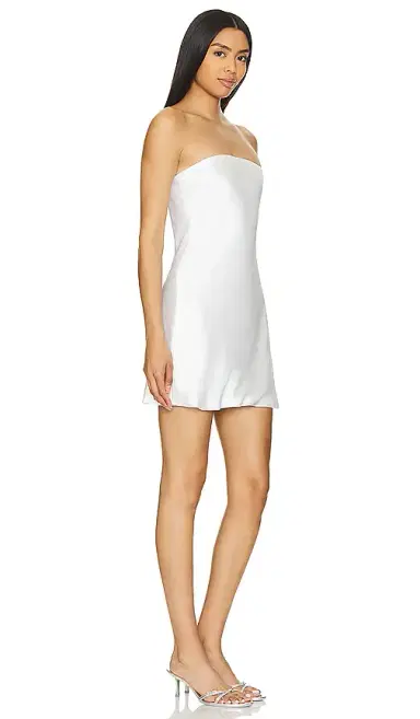 Norma Kamali Bias Strapless Mini Dress | Thumbnail 2 Norma Kamali Bias Strapless Mini Dress | Thumbnail 2