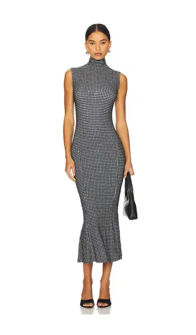 Norma Kamali Sleeveless Turtleneck Fishtail Dress | Thumbnail 2 Norma Kamali Sleeveless Turtleneck Fishtail Dress | Thumbnail 2