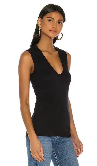 Enza Costa Supima Cotton Essential Sleeveless U Tank | Thumbnail 2 Enza Costa Supima Cotton Essential Sleeveless U Tank | Thumbnail 2