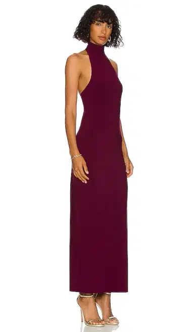 Norma Kamali x REVOLVE Turtle Halter Side Slit | Thumbnail 2 Norma Kamali x REVOLVE Turtle Halter Side Slit | Thumbnail 2
