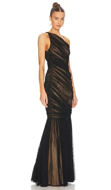 Norma Kamali Diana Fishtail Gown | Thumbnail 2 Norma Kamali Diana Fishtail Gown | Thumbnail 2