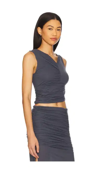 Indah Ari Solid V Neck Top | Thumbnail 2 Indah Ari Solid V Neck Top | Thumbnail 2