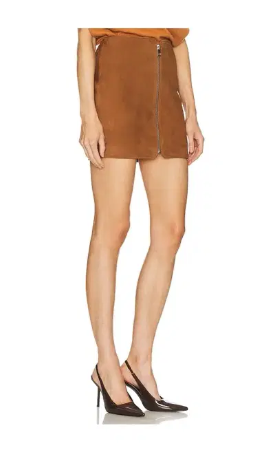 The Sei Leather Mini Skirt With Zip | Thumbnail 2 The Sei Leather Mini Skirt With Zip | Thumbnail 2